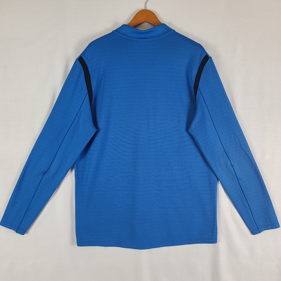 Nike Golf Men's XL AeroReact 1/2 Zip Long Sleeved Pullover Top Blue - Picture 2 of 9